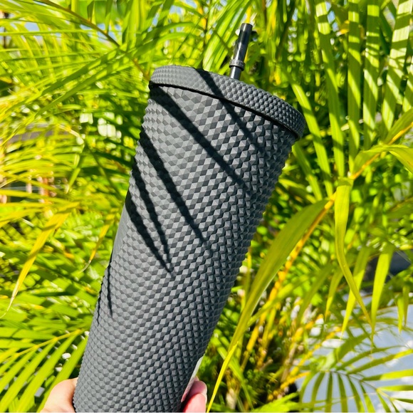 Starbucks Mexico LIMITED EDITION Matte Black Studded Tumbler Cup 24oz Venti New - Picture 3 of 11